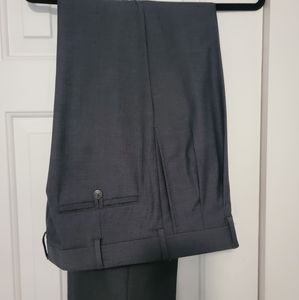 Roundtree & Yorke Travel Smart Pants Size 32x32 Gray/Blue